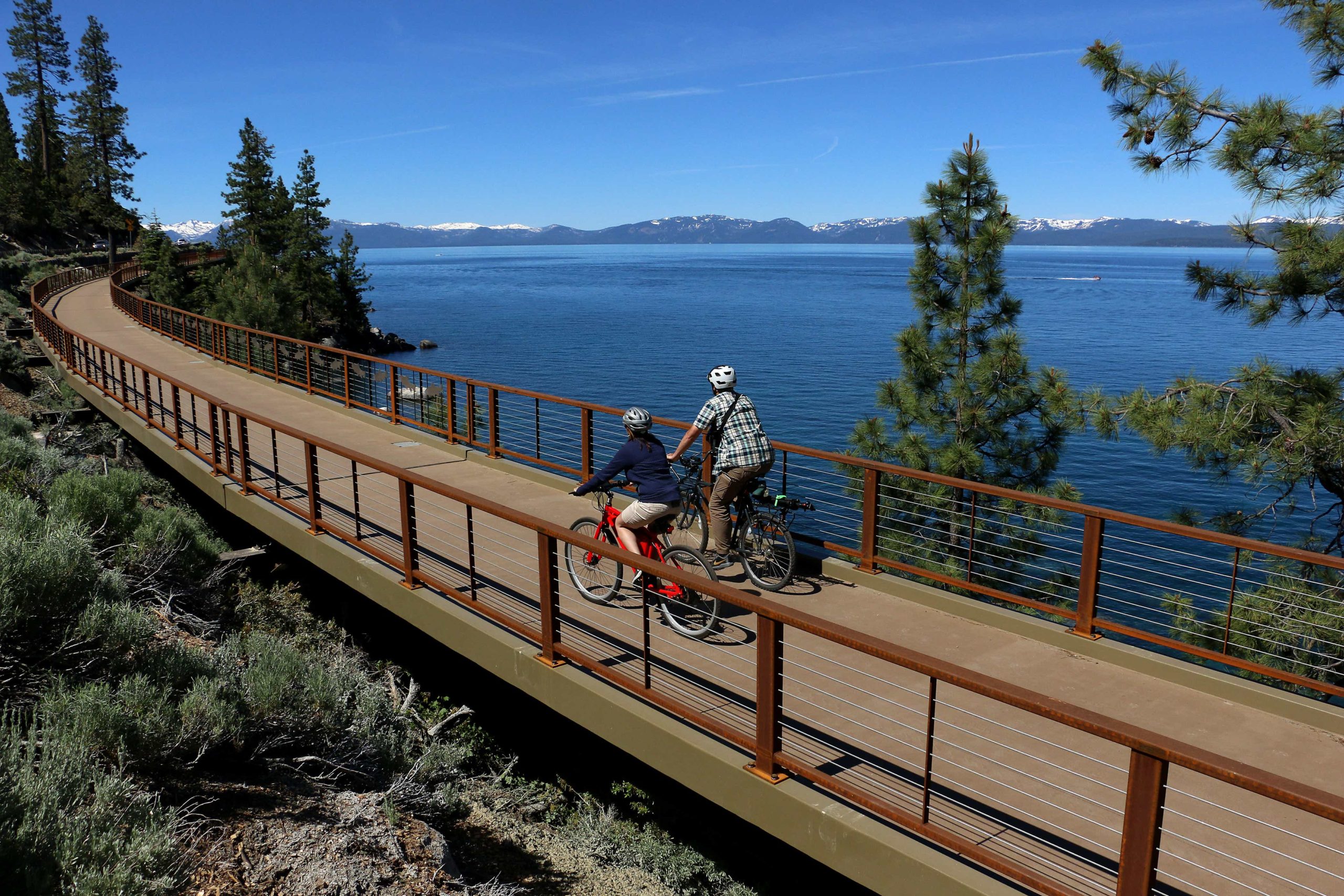 East Shore Trail Bike Bridge Lake Tahoe