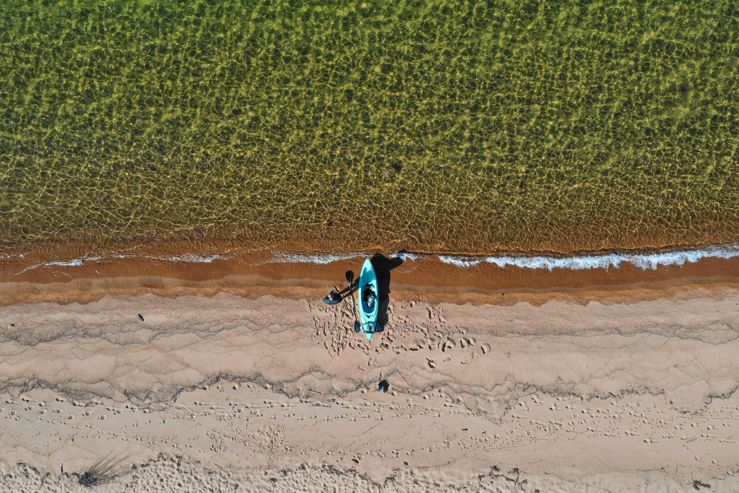 Kayaking Lake Tahoe Drone Photography