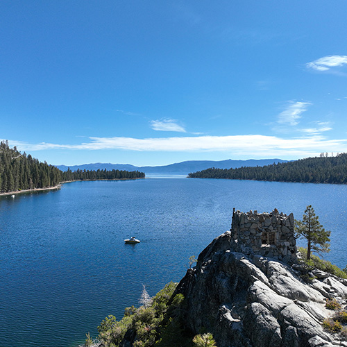 Lake Tahoe Boating Locations - Fannette Island In Emerald Bay
